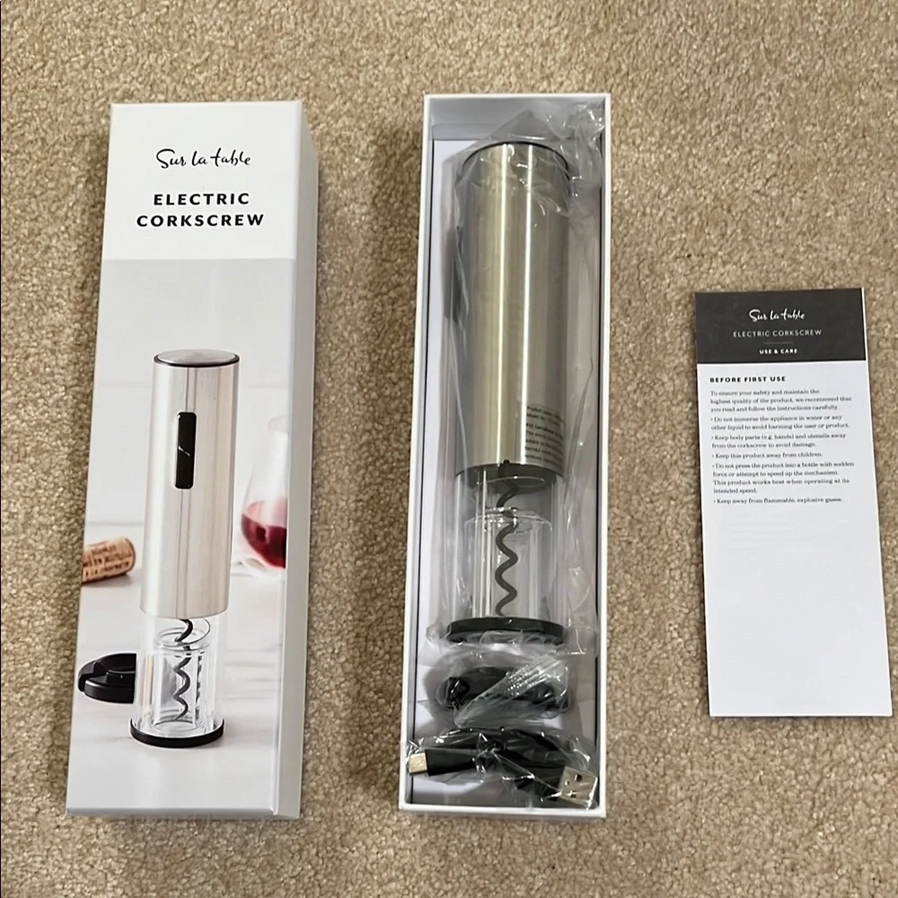 Sur la Table Electric Corkscrew- new in box, never used